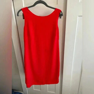 Bcbg Maxazaria open back red dress above knee 2